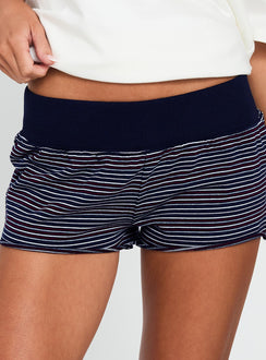 Keirie Jersey Short Blue Stripe