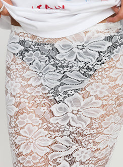 product Princess Polly Lombardio Lace Maxi Skirt White Maxi 