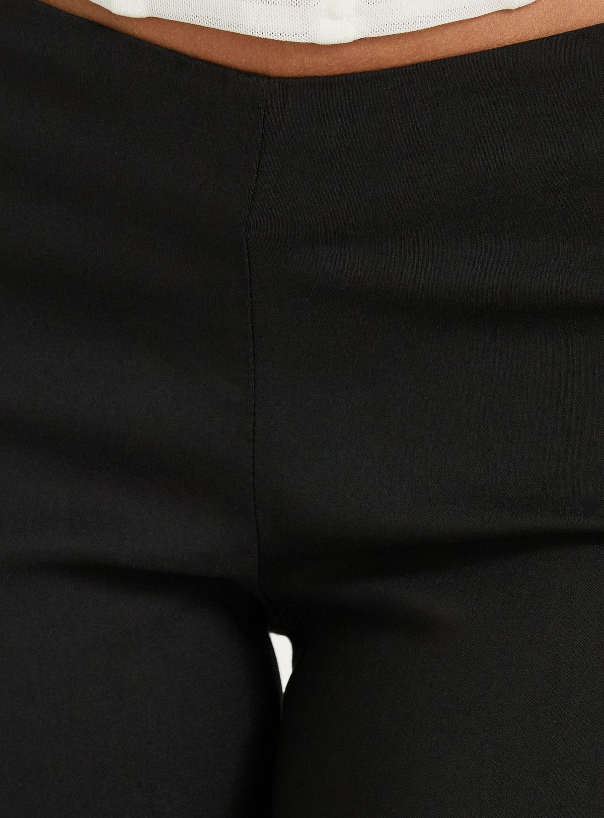 Zeni V Waist Bootleg Trousers Black