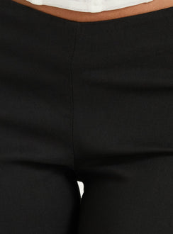 Zeni V Waist Bootleg Trousers Black