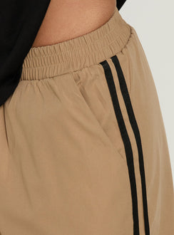 Boe Longline Trackshorts Braun