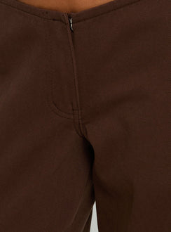 Hereos Mid Rise Baggy Leg Jeans Washed Chocolate