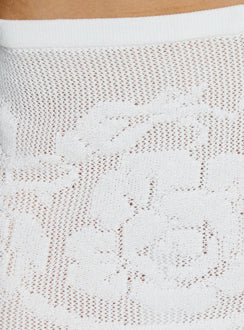 product Princess Polly Roziana Crochet Mini Skirt White Mini Skirts 