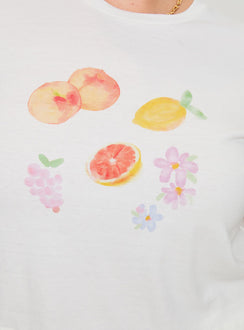 product Princess Polly Arri Top White Curve Short Sleeves Crew Neck 