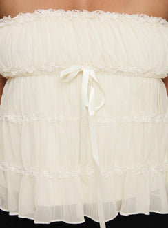 product Princess Polly Avelina Strapless Top Cream Sleeveless straight 