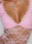 Tantalize Bodysuit Pink