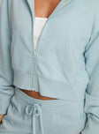 Revive Zip Through Hoodie Blue