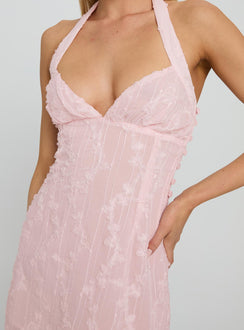 Aspyn Halter Mini Dress Pink