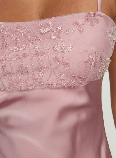 strapless open back dress Starlet Wiggle Dress in Vixen Pink Velvet