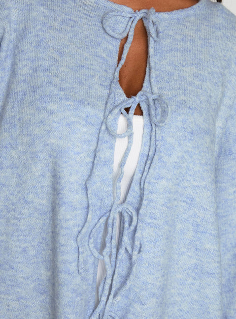 product Princess Polly Frosty Knit Cardigan Blue Long 