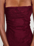 Celena Maxi Dress Burgundy