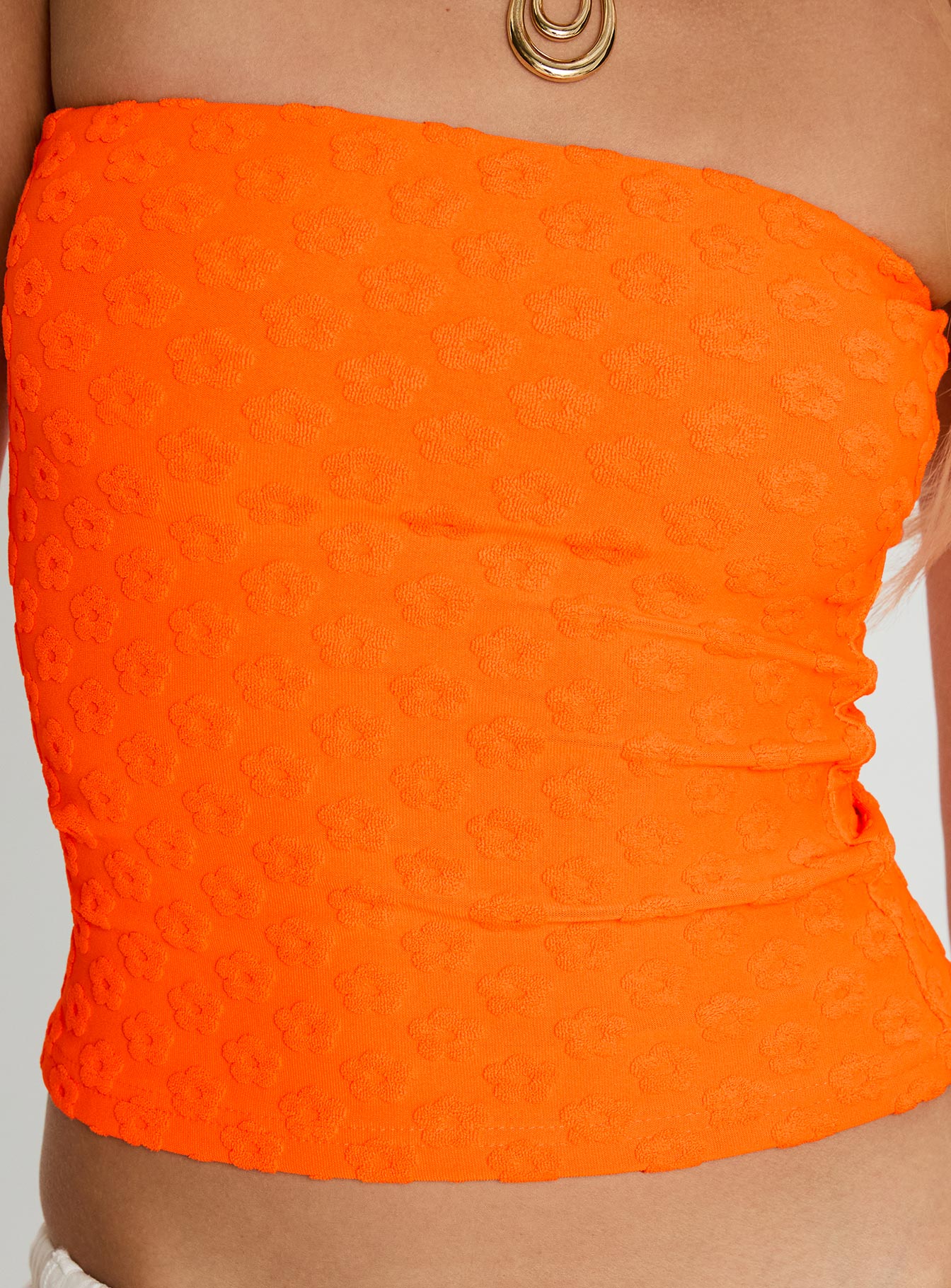 product Princess Polly Coolada Strapless Top Orange Sleeveless straight 