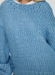 product Princess Polly Arrowtown Hand Knit Sweater Blue Long 