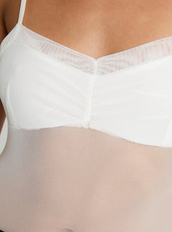 product Princess Polly In The Club Bodysuit White Sleeveless 