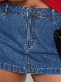 product Princess Polly Nicolina Low Rise Denim Mini Skirt Light Wash Curve Mini Skirts 