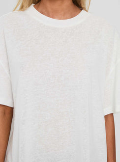 Zaydee Oversized Tee White