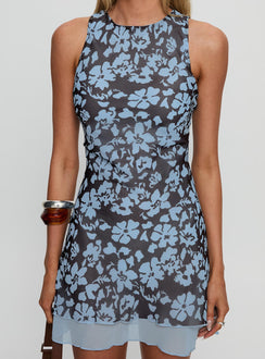 Buffie Mini Dress Brown Floral