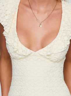 product Princess Polly Flying Overhead Mini Dress Cream Plunger 