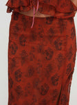 product Princess Polly Nikolise Maxi Skirt Red Maxi 