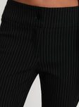 product Princess Polly Reide Pants Black Pinstripe High Waisted Pants 