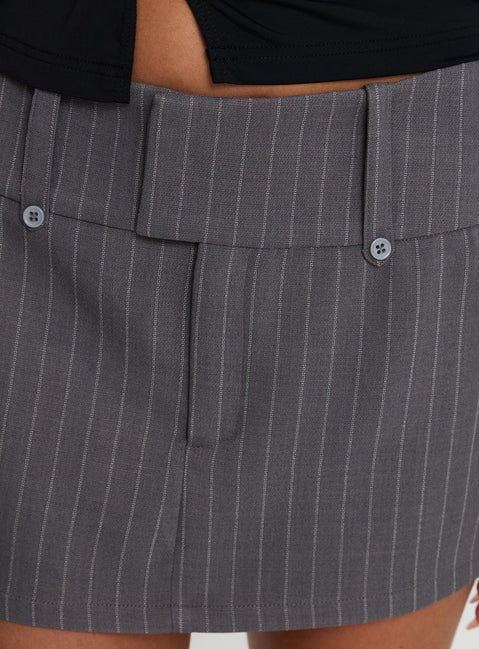 product Princess Polly Nonie Pinstripe Mini Skirt Multi Mini Skirts 