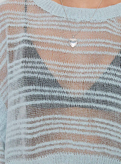 product Princess Polly Obarik Cropped Sweater Blue Cropped 