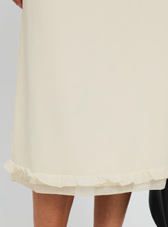 product Princess Polly Rosette Frill Midi Skirt Cream Midi Skirts 