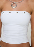 Mayuk Strapless Top White