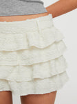 product Princess Polly Match Point Mini Skort Porcelain Low Rise Shorts 