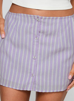 back view of model wearing Princess Polly Told You So Mini Skirt Multi Mini Skirts 