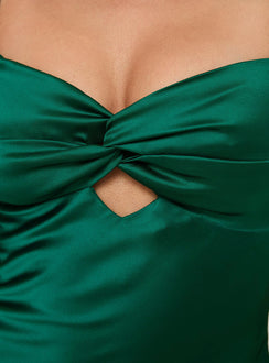 product Princess Polly Blackthorn Maxi Dress Green Sweetheart Neckline 