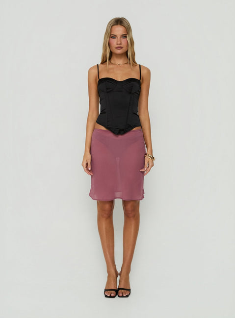 Selesta StructuRed Bustier-Top Schwarz