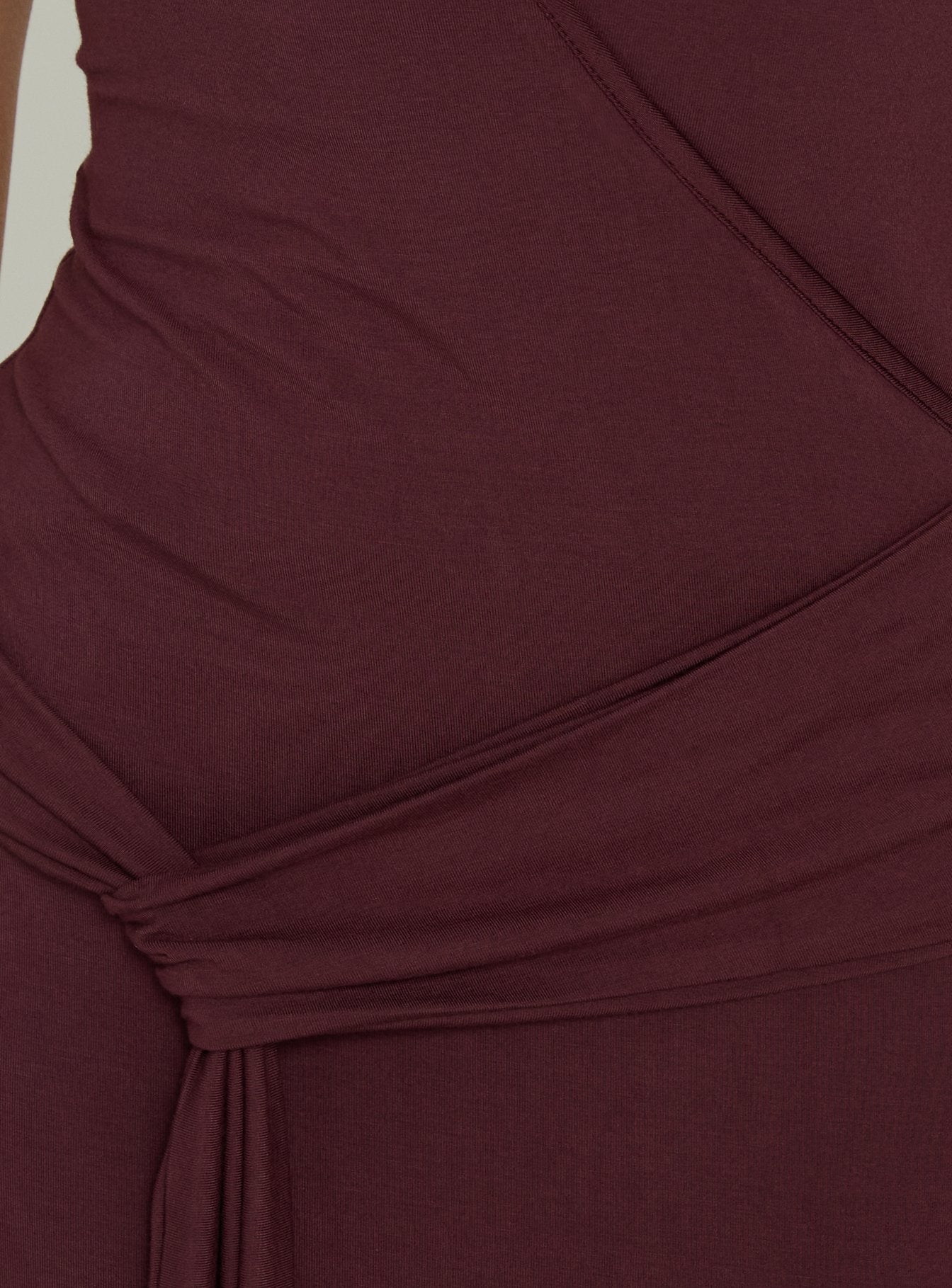 So Major Draped A-Linien Maxikleid Pflaume