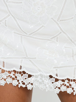 product Princess Polly Summerset Sequin Mini Skirt White Mini Skirts Skirts 
