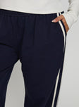 Circuit Track Pants Navy Curve