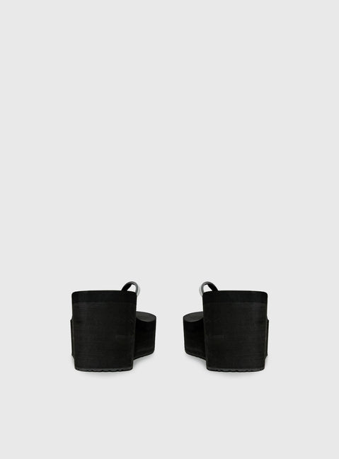 Next Sunday Thong Heel Black