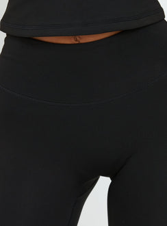 Power Hour Active Capri Leggings Schwarz