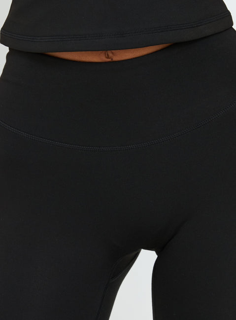 Power Hour Active Capri Leggings Schwarz