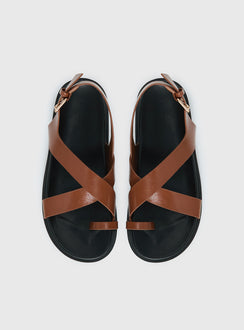 Billini Tennie Sandals Tan / Black