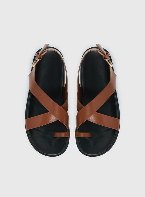 Billini Tennie Sandals Tan / Black