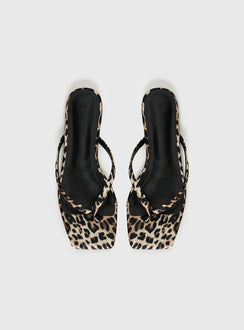 Billini Tove Sandals Leopard Satin