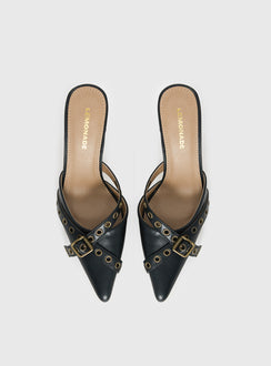 Compelling Pointed Toe Heels Black