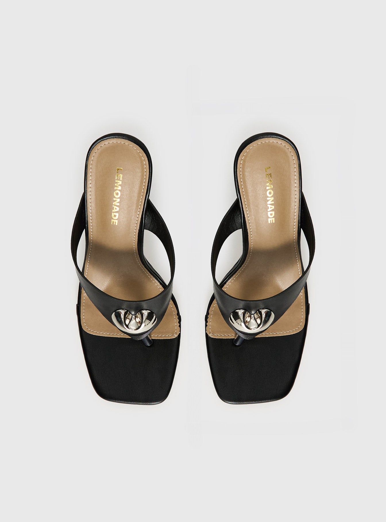Gifted Thong Heels Black