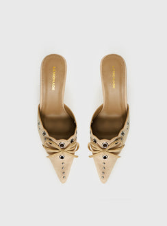 Charisma Pointed Toe Heels Taupe