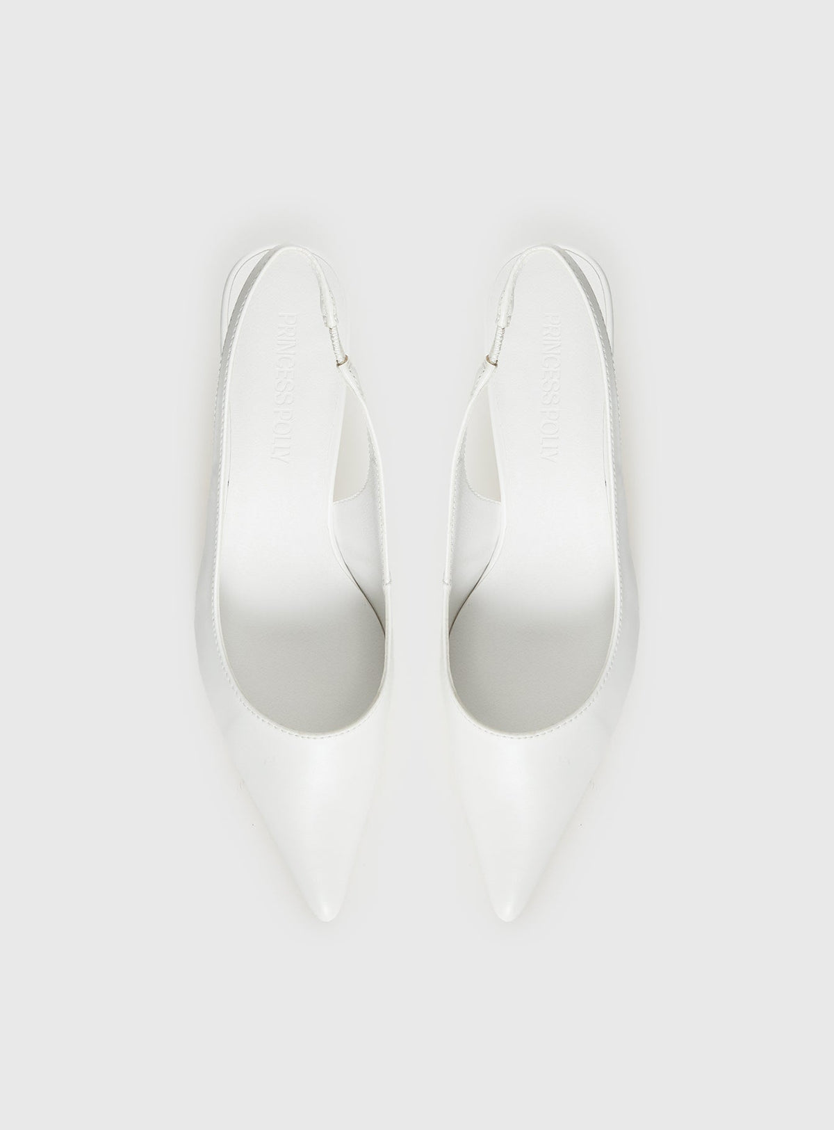 Denalia spitze Pumps Weiß Matt