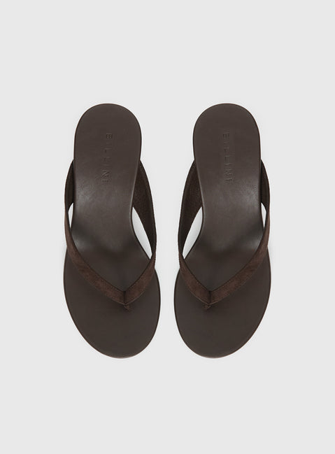 Billini Ravyn Heels Dark Cacao Suede
