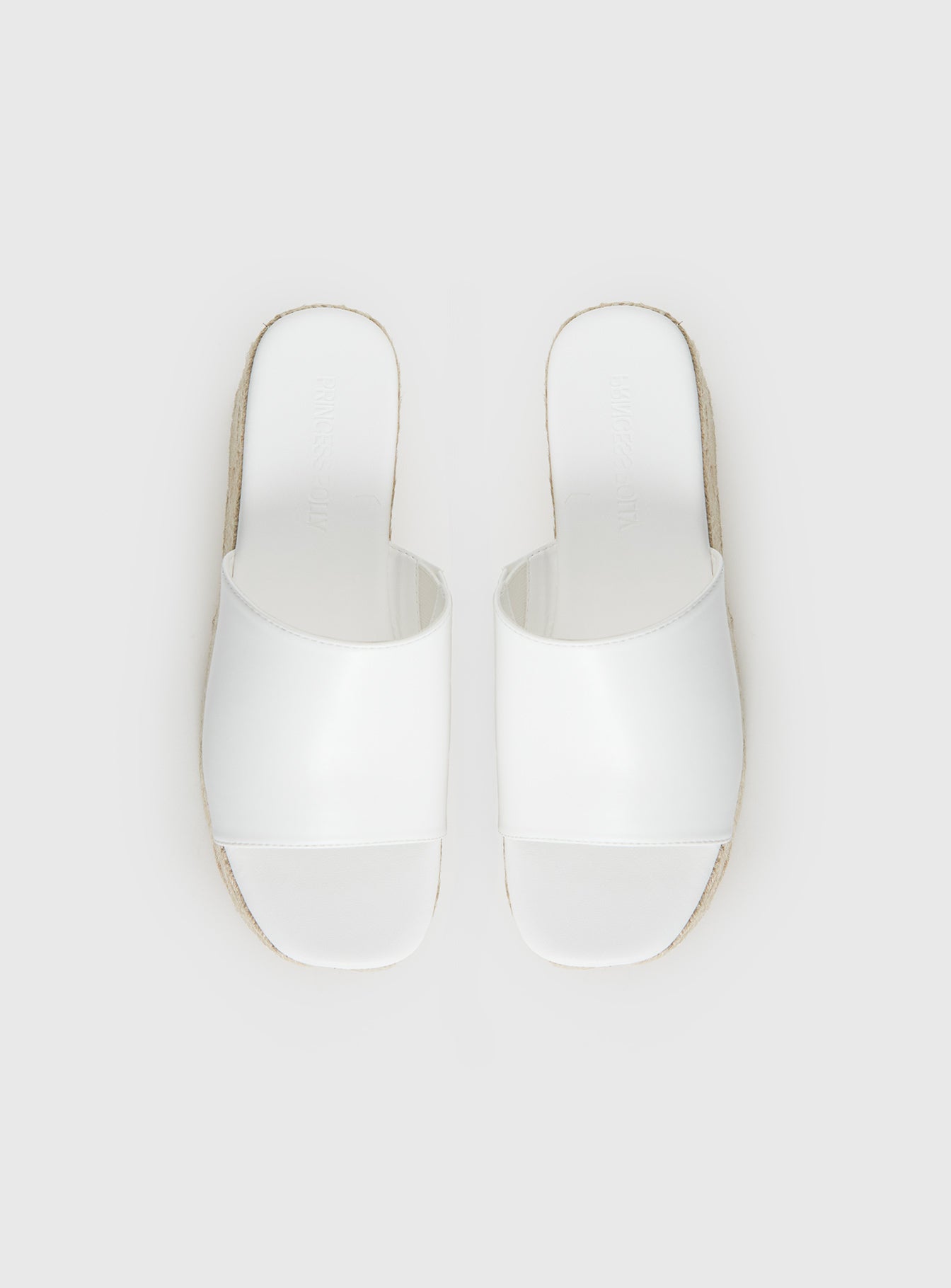Arton Espadrille Platform Sandals White