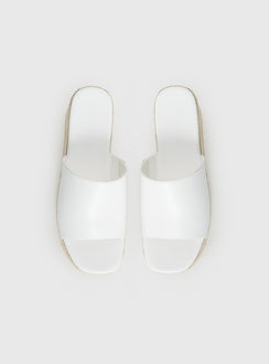 Arton Espadrille Platform Sandals White