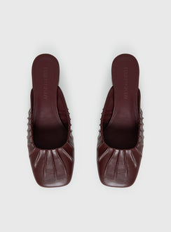 Larietta Ballet Heels Burgundy