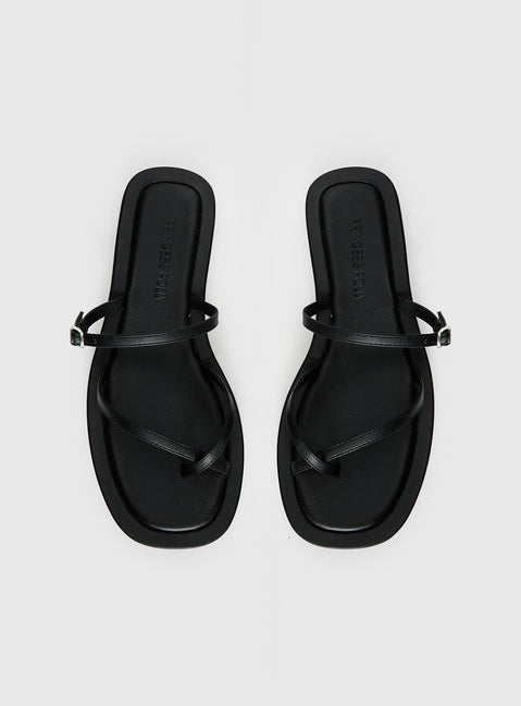 Riki Mini Belt Sandals Black